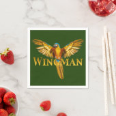 Parrot Wingman Serviette (Beispiel)