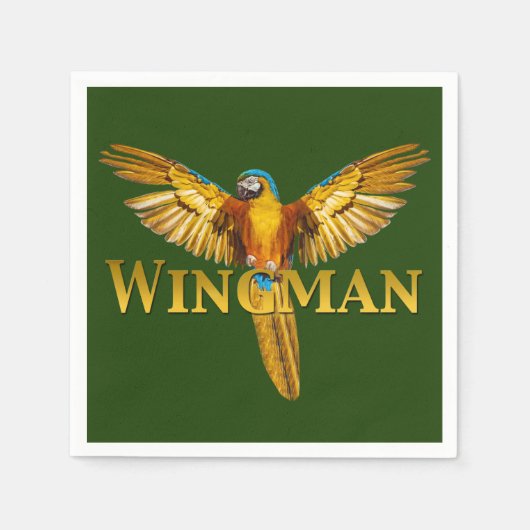 Parrot Wingman Serviette (Vorderseite)