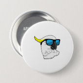 Parrot with Sungasse Button (Vorne & Hinten)