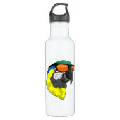 Parrot with Sungasse Edelstahlflasche (Vorderseite)