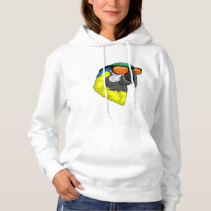 Parrot with Sungasse Hoodie