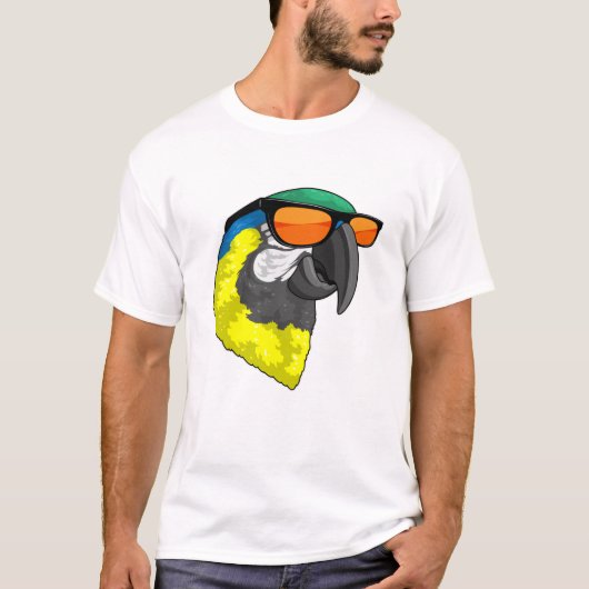 Parrot with Sungasse T-Shirt (Vorderseite)