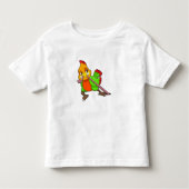 Parrot with Worm Kleinkind T-shirt (Vorderseite)