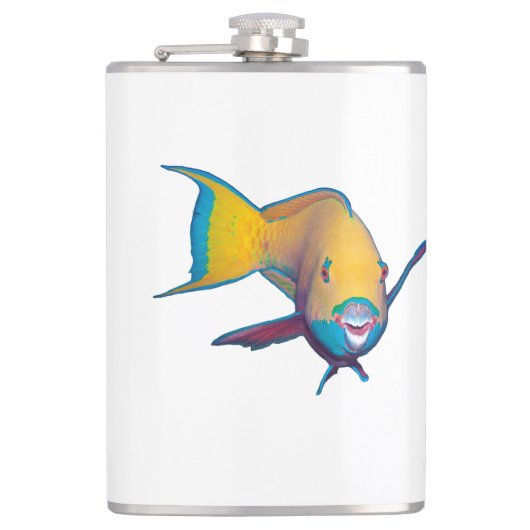 Parrotfish - Abstract Design - Cut out of photo |  Flachmann (Vorderseite)