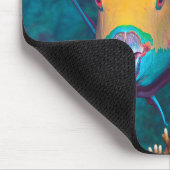 Parrotfish - auffallendes Make-up! Farbiges Foto | Mousepad (Ecke)