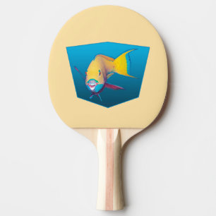 Parrotfish - blauer Hintergrund mit Designgradient Tischtennis Schläger