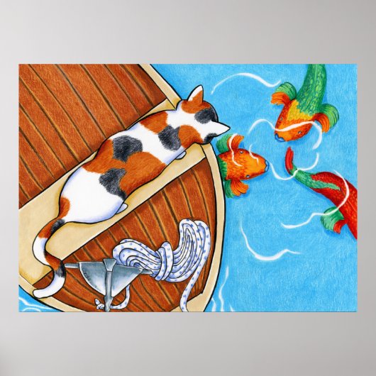 Parrotfish : Farbige Bleistift Gezeichnet von Andi Poster (Vorne)