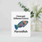 Parrotfish Postkarte (Stehend Vorderseite)