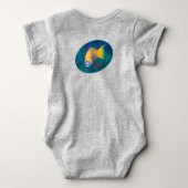 Parrotfish Underwaterphoto - Photographic design | Baby Strampler (Rückseite)