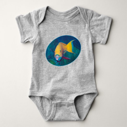 Parrotfish Underwaterphoto - Photographic design | Baby Strampler (Vorderseite)