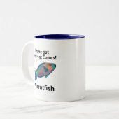 Parrotfish Zweifarbige Tasse (Vorderseite Links)