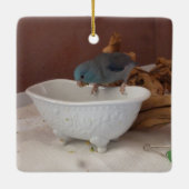 Parrotlet Bath Keramikornament (Rückseite)