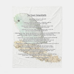 Parrotlets elf Demandments Fleecedecke