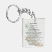 Parrotlets elf Demandments Schlüsselanhänger (Vorderseite links)