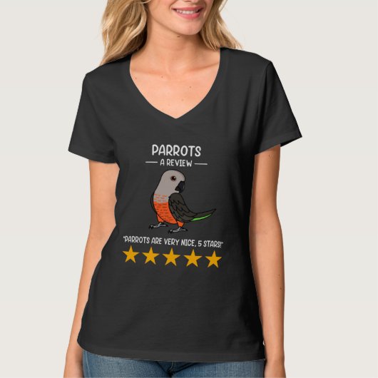 Parrots A Review Red bellied Parrot T-Shirt (Vorderseite)