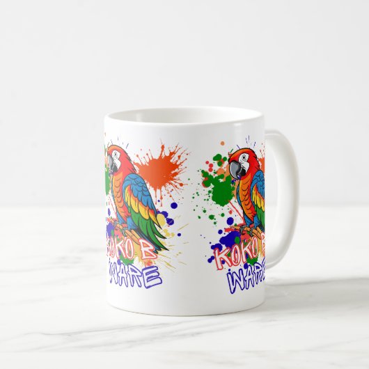 Parrots are colorful kaffeetasse (VorderseiteRechts)