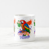 Parrots are colorful kaffeetasse (Mittel)