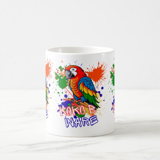 Parrots are colorful kaffeetasse (Mittel)