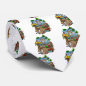 Parrots Beach Party Krawatte (Gerollt)