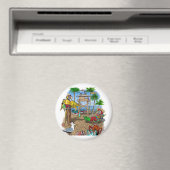 Parrots Beach Party Magnet (In Situ (Geschirrspüler))