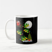 Parrots Bird Santa Sleigh Funny Magic Chr Kaffeetasse (Links)