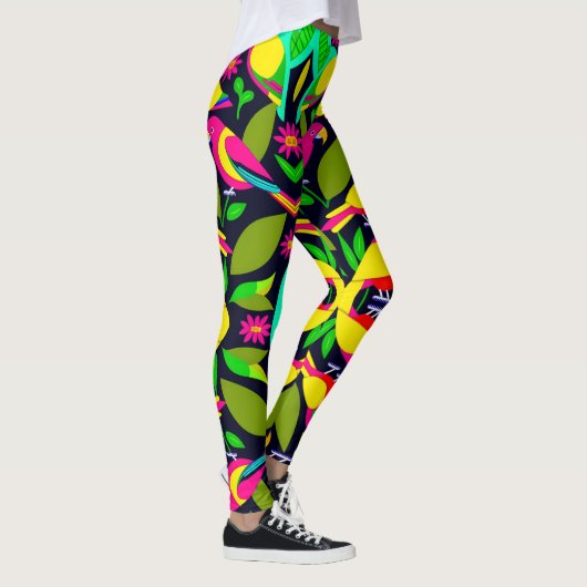 Parrots Design Leggings (Rechts)