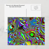 "Parrots in einer anderen Dimension" Postkarte (Vorne/Hinten)