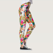 Parrots & Palm Blätter 2 Leggings (Rechts)