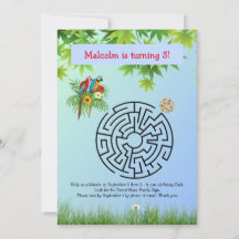 Parrots Puzzle Labyrinth über die Einladungen zum