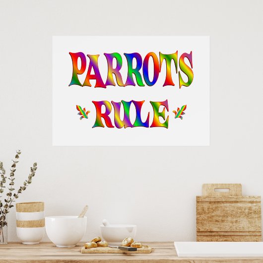 PARROTS-REGEL POSTER (Küche)