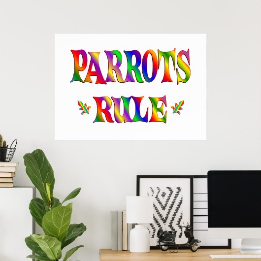 PARROTS-REGEL POSTER (Heimbüro)