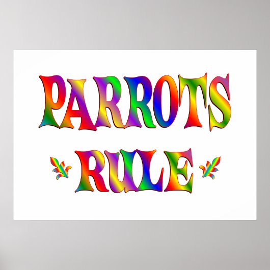 PARROTS-REGEL POSTER (Vorne)