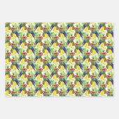 Parrots und Tropical Frucht Geschenkpapier Set (Vorderseite 2)