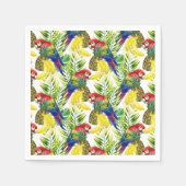 Parrots und Tropical Frucht Serviette (Vorderseite)