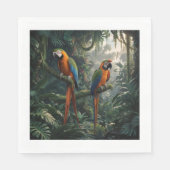 Parrots-Urwald Serviette (Vorderseite)