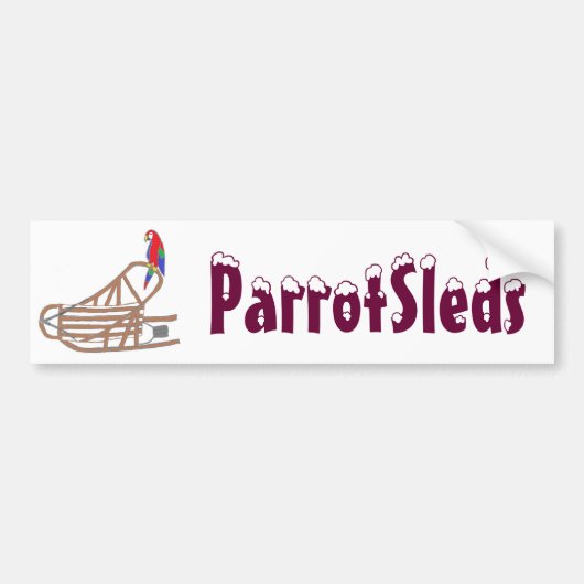 ParrotSleds - Autoaufkleber (Vorne)