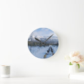 ParrotSleds - Landscape Runde Wanduhr (Zuhause)
