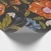 Parrott Paints Blooming Geschenkpapier (Ecke)