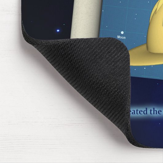 Parshat Bereshit - Yesh M'ayn Construction Mousepad (Ecke)