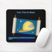 Parshat Bereshit - Yesh M'ayn Construction Mousepad (Mit Mouse)