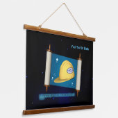 Parshat Bereshit - Yesh M'ayn Construction Wandteppich Mit Holzrahmen (Gewinkelt)