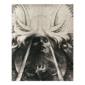 Parsifal von Jean Delville, 1890 Esoteric Mystical Poster