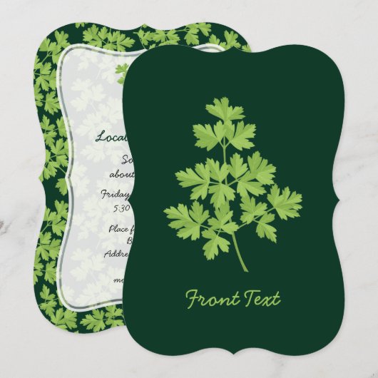 Parsley Einladung (Vorne/Hinten)