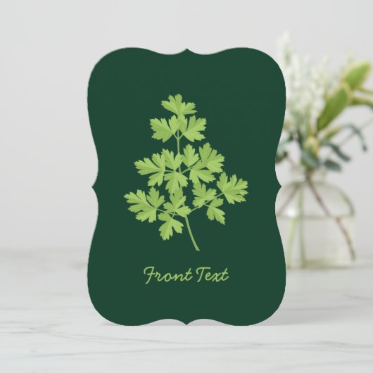 Parsley Einladung (Stehend Vorderseite)