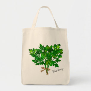 Parsley Herb Grocery Tote Tragetasche