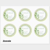 Parsley Herb - hausgemachte Backgeschenke Food Lab Runder Aufkleber (Blatt)