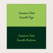 Parsley Horizontal Visitenkarten (Innenseite Aufgefaltet)