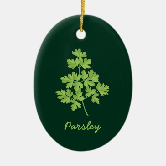 Parsley Keramik Ornament (Vorne)