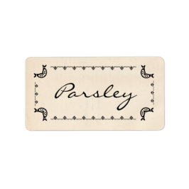 Parsley Labels im Vintagen Stil Adressaufkleber