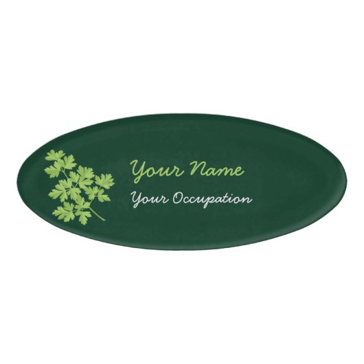 Parsley Oval Namenschild (Vorderseite)